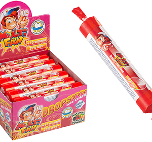Dropsy MultiFan, bez cukru, z witaminami - smak malinowy